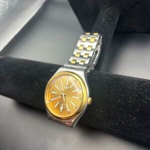 YWS421G Tico Toco Swatch watch gold dial stainless steel mens